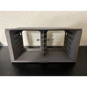 Suncom brand NES game cartridge holder - wall mountable - gray